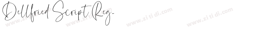 Dellfried Script Reg字体转换